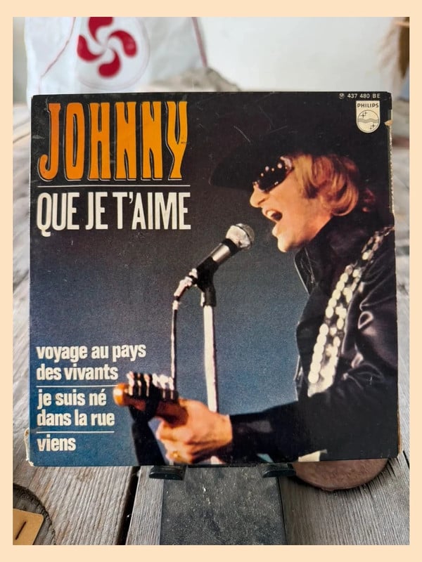 Vinyle EP Johnny Hallyday - Que je t'aime (Pressage Original 1969)