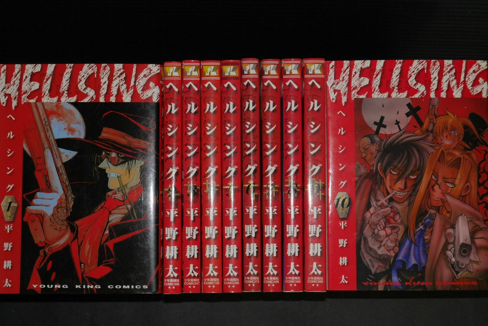 Hellsing - LOTTO manga vol.1~10 set completo di Kouta Hirano dal GIAPPONE