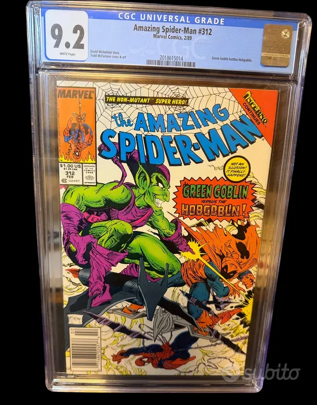 Spider-Man lotto 11: #312 CGC 9.2 McFarlane
