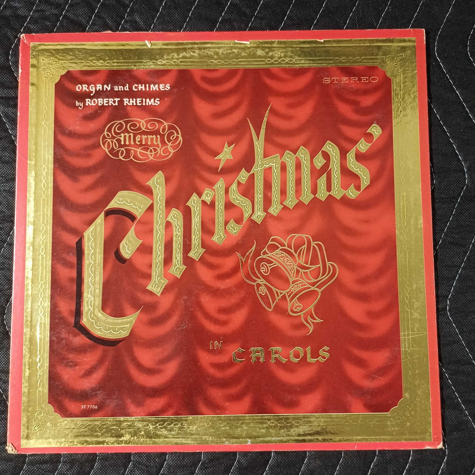 Robert Rheims – Organ and Chimes Merry Christmas In Carols (ST 7706) red vinyl