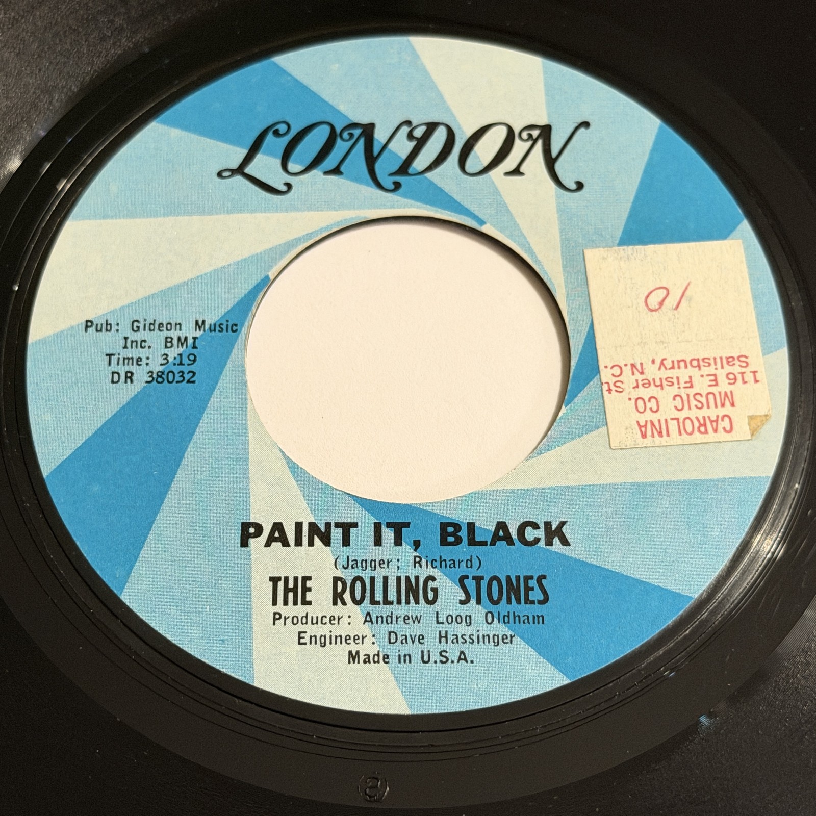 The Rolling Stones: Paint It, Black / Stupid Girl 45 - London