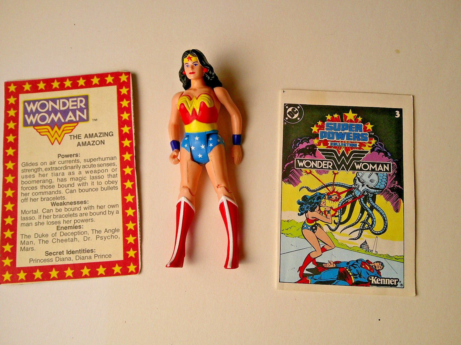 Kenner Vintage 1984 Wonder Woman Super Powers Collection 4.5" Figure