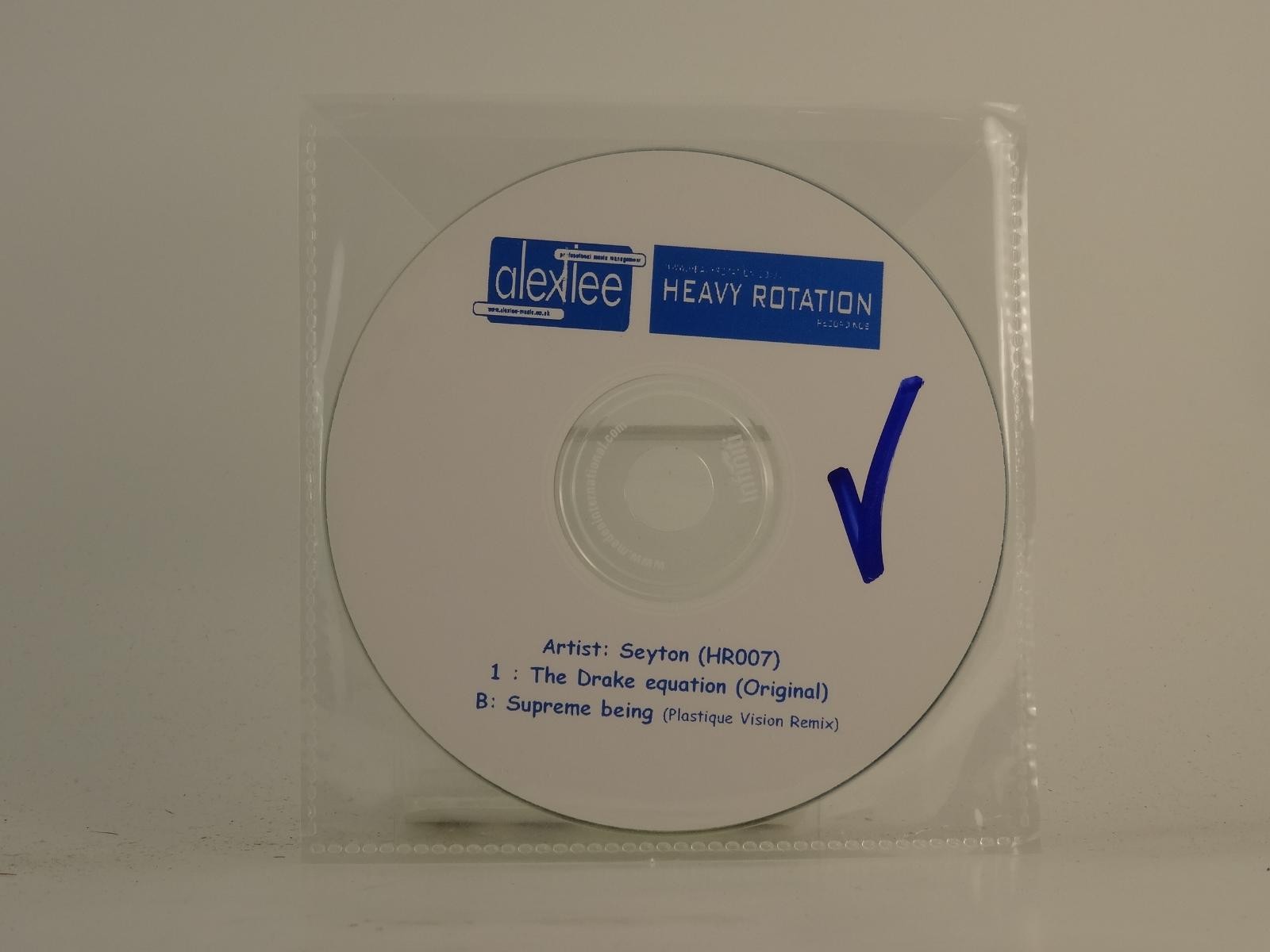 SEYTON THE DRAKE EQUATION (H1) 2 Track Promo CD Single plus Plastic Sleeve HEAVY