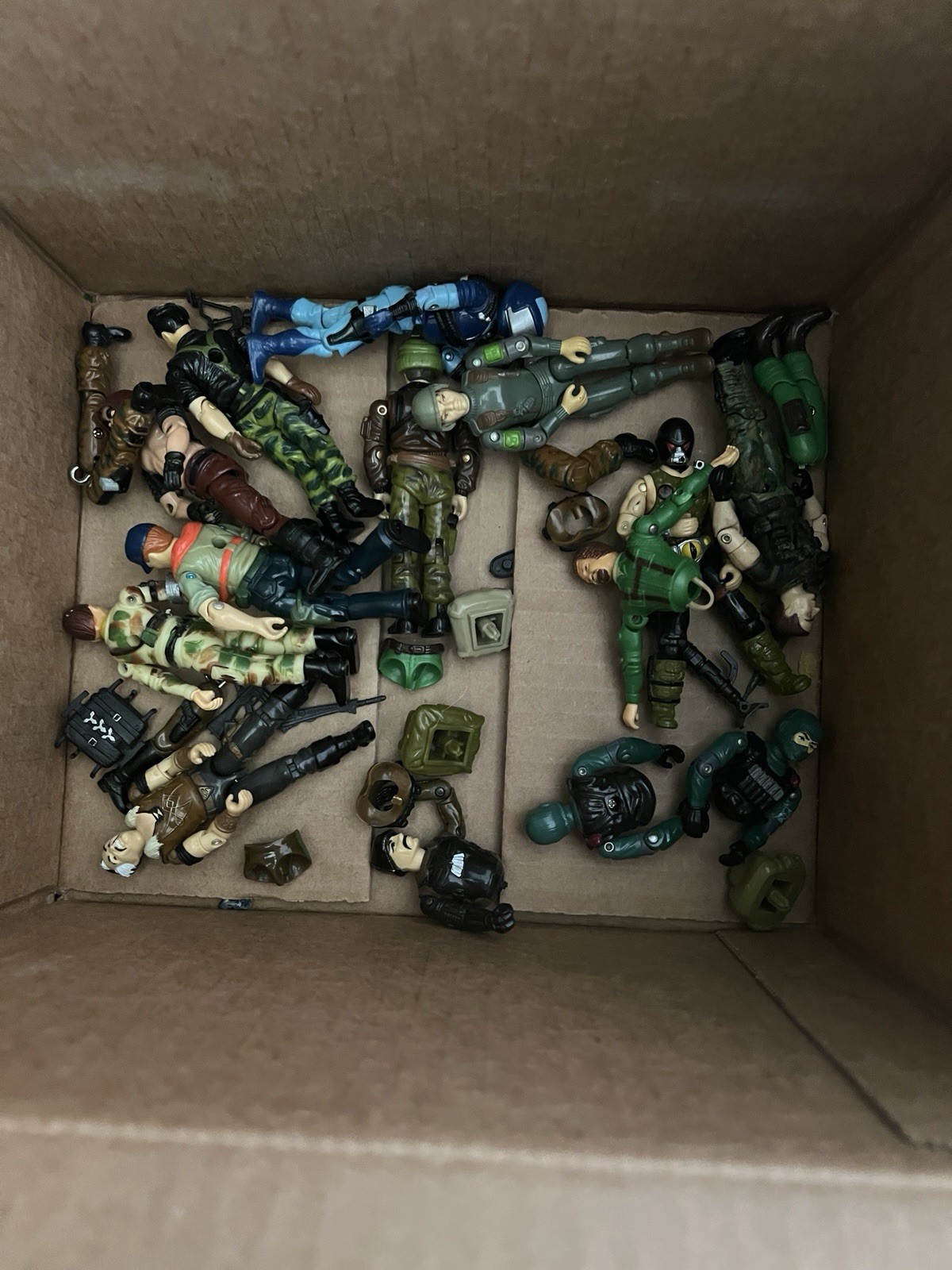 Lotto ricambi figurine GI Joe vintage anni 80 rotte incomplete - per ricambi o riparazioni