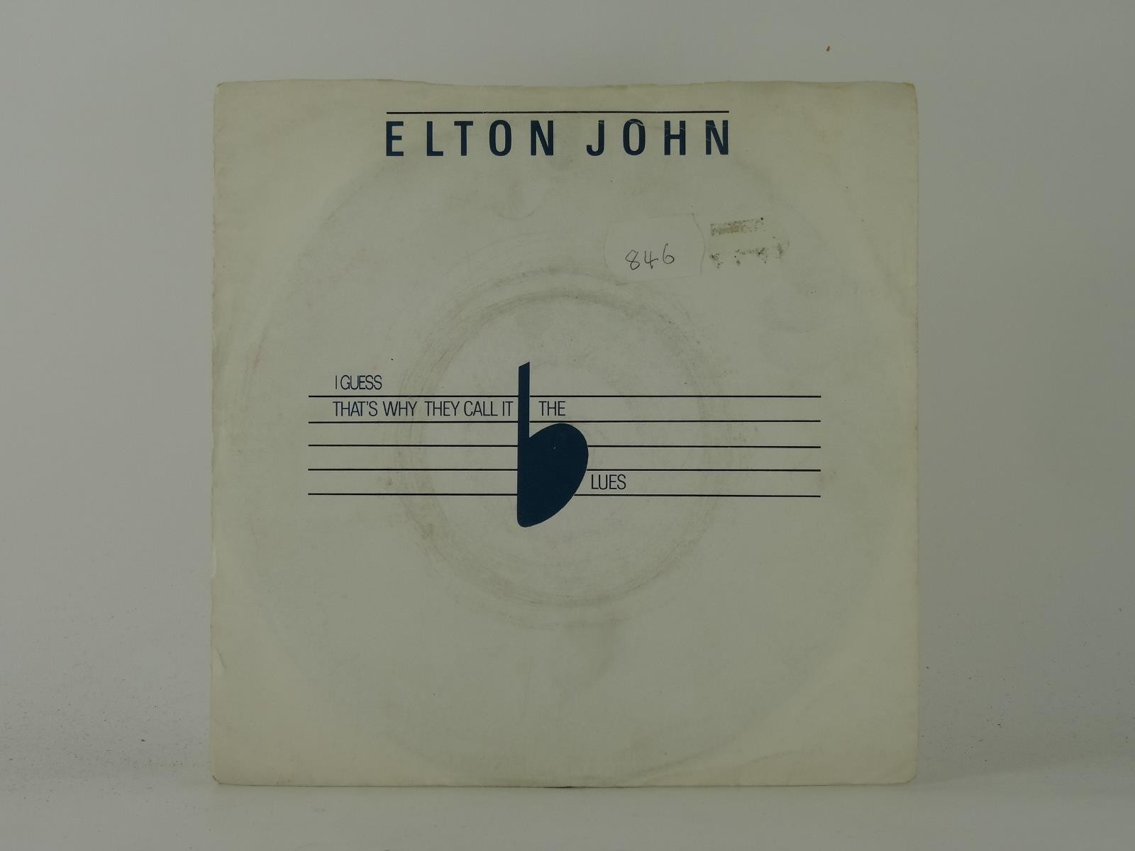 ELTON JOHN I GUESS THAT'S WHY THEY CALL IT THE BLUES (1) (28) 2 Track 7" Single 