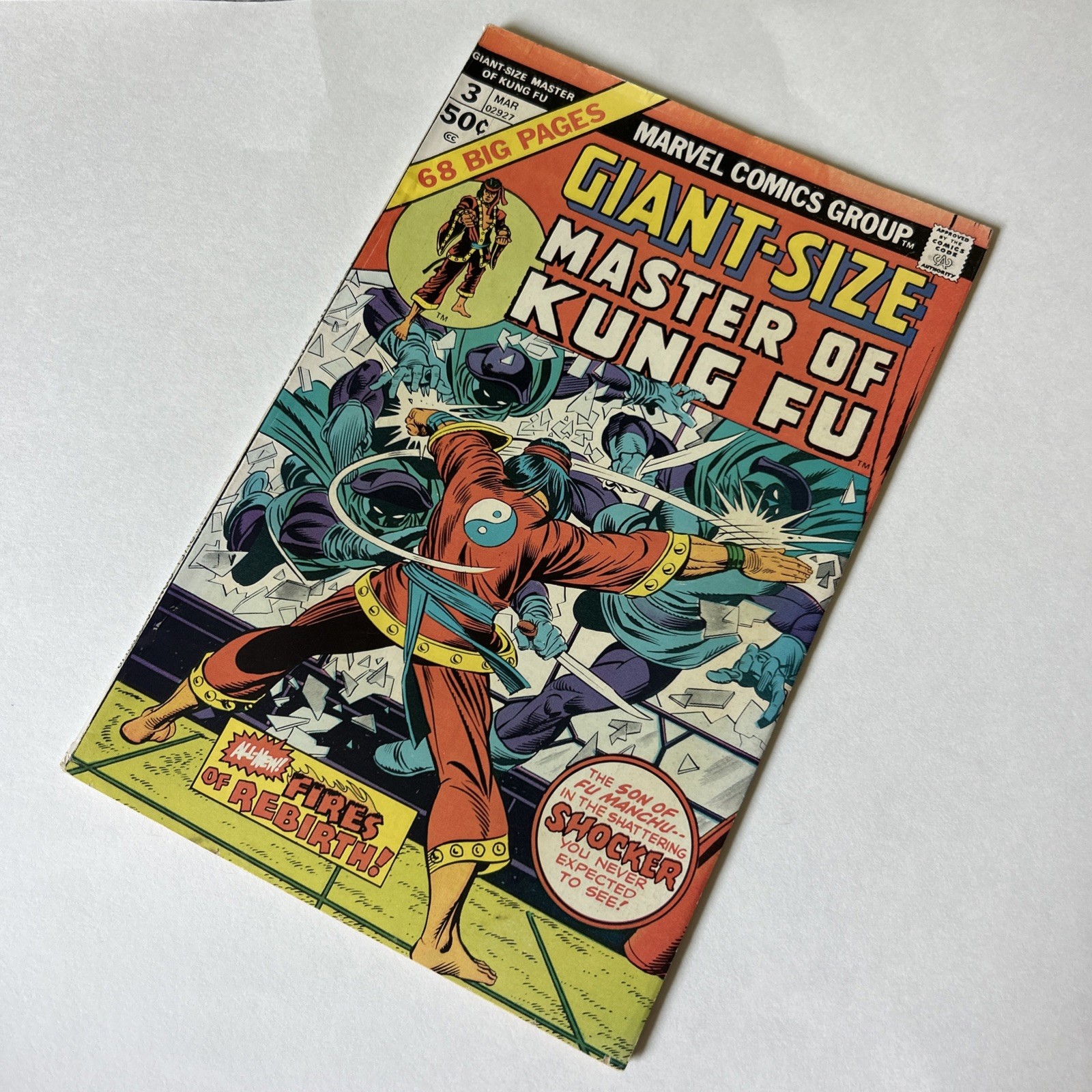 Marvel Comics Edizione Master of Kung Fu Taglia Gigante #3-Fires of Rebirth-Timbro Valore