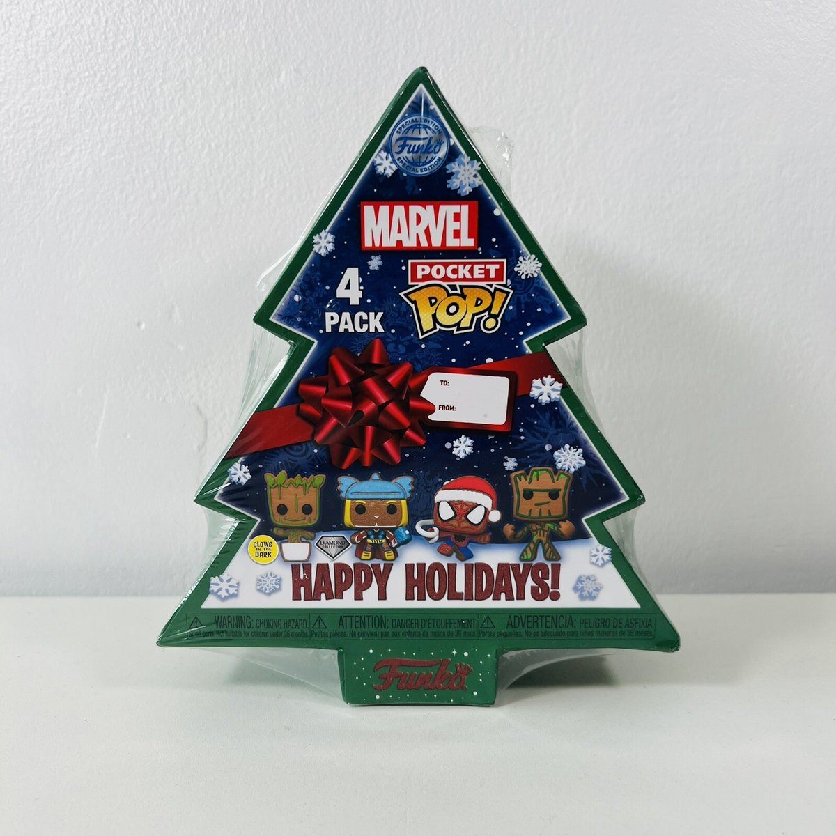 Funko Pocket POP! Marvel | Happy Holidays Tree | Keychains