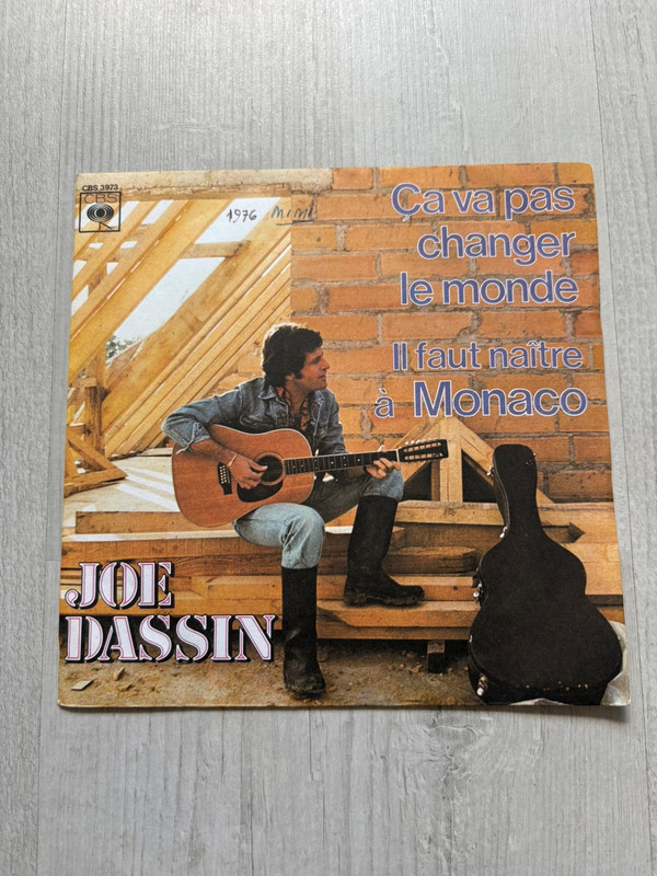 Vinyles 45 tours Joe Dassin Ça va pas changer le monde