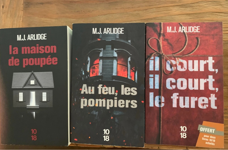 Lot de 3 livres M.J Arlidge