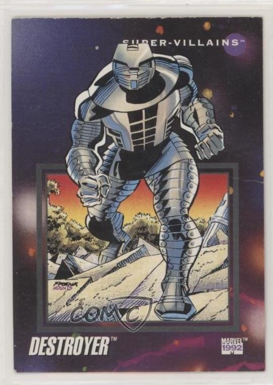 1992 Impel Marvel Universe Serie III Super-Villains Destroyer #105 0nl0