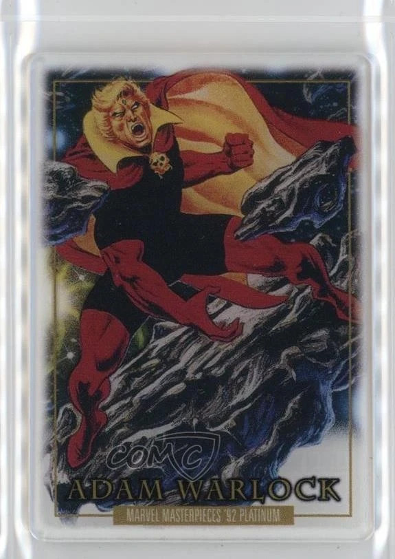 2024 Marvel Masterpieces '92 Platinum Adam Warlock #10 - Plexi