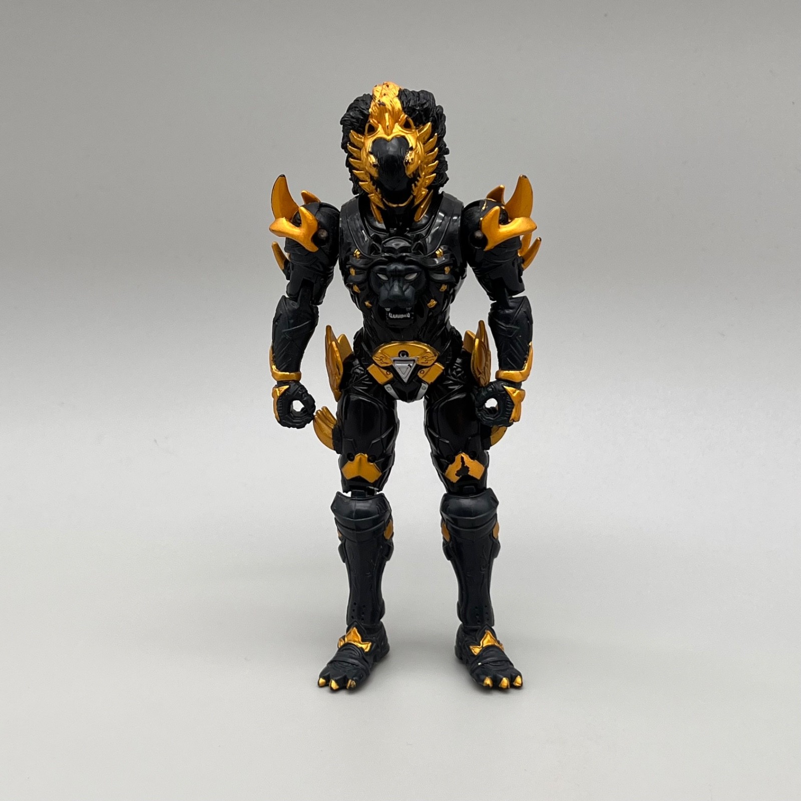 Modellino Power Rangers Jungle Fury Black Lion Rio Dai Shi Space Alien 6" 2007 #3