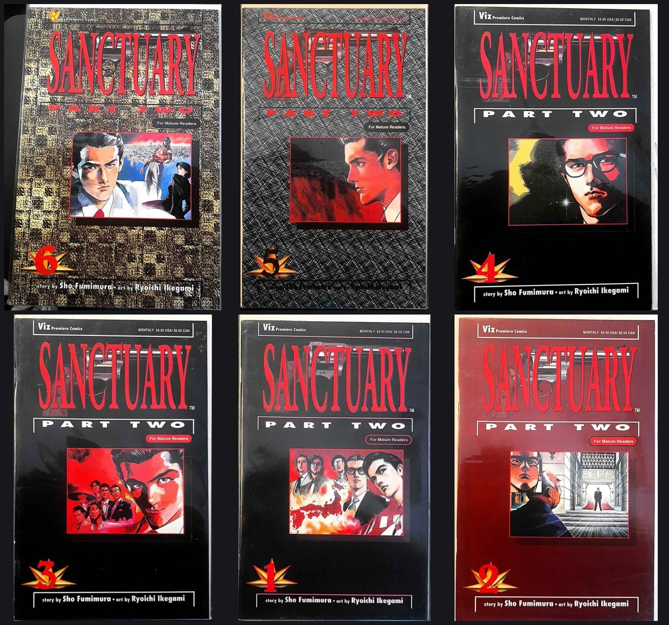Sanctuary: Part Two #1-6 lotto fumetti 6 numeri Viz Comics 1993-1994