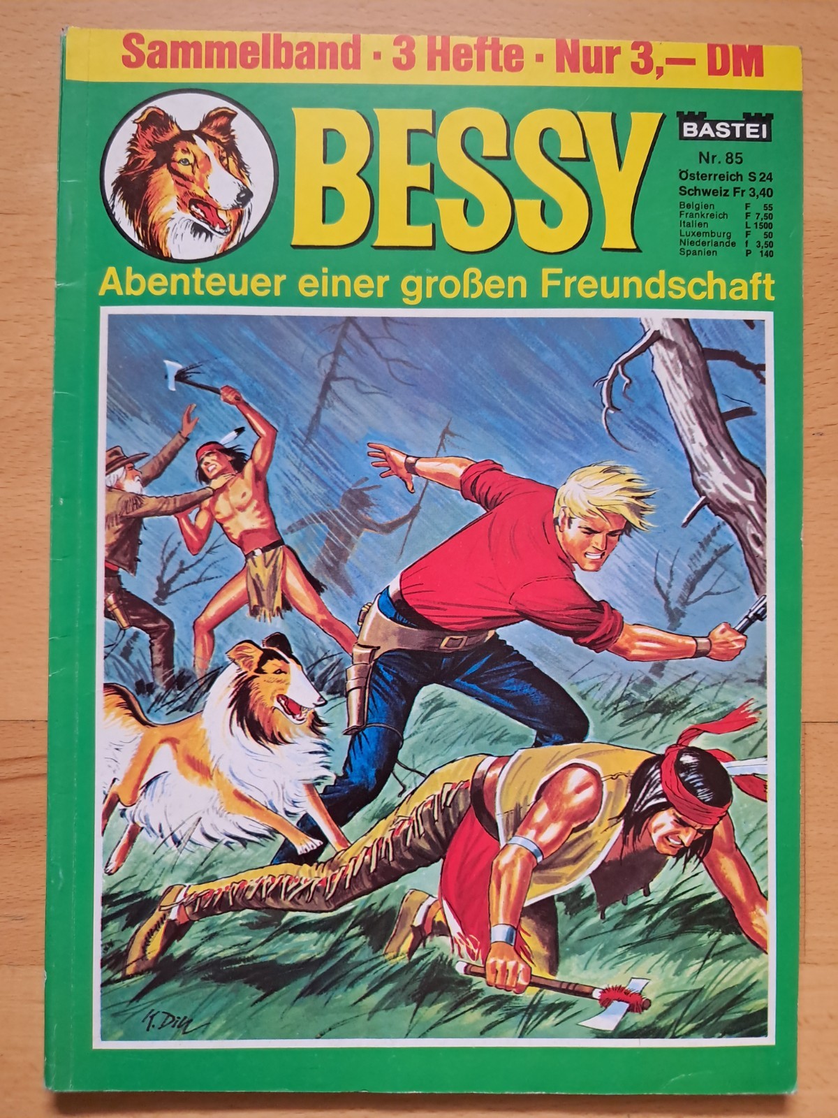 Volume da collezione Bessy n.85 con Bessy n.699, 698, 78 - TOP Z1 BASTEI WESTERN FUMETTO