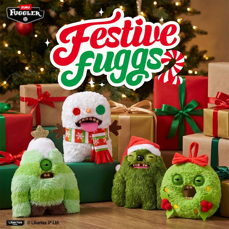 Peluche Fuggler Festive Fuggs Serie 2 Natale Brutto Mostro ZURU Giocattolo da Collezione
