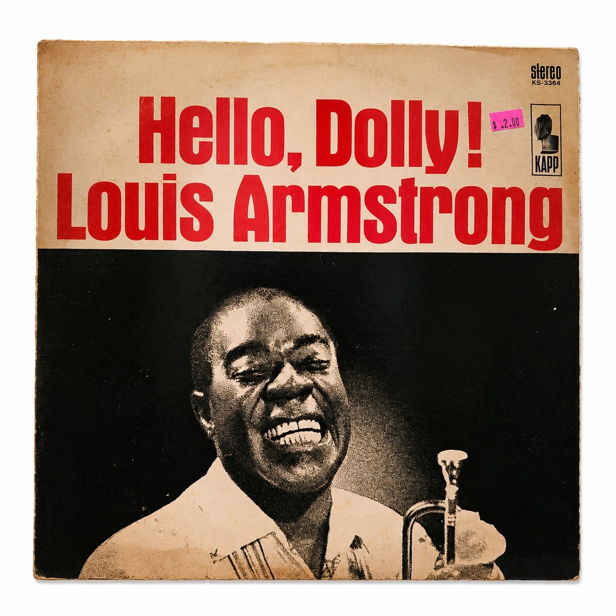Louis Armstrong Hello Dolly 1964 Kapp Stereo LP Vinyl Jazz VG/VG+ Original USA