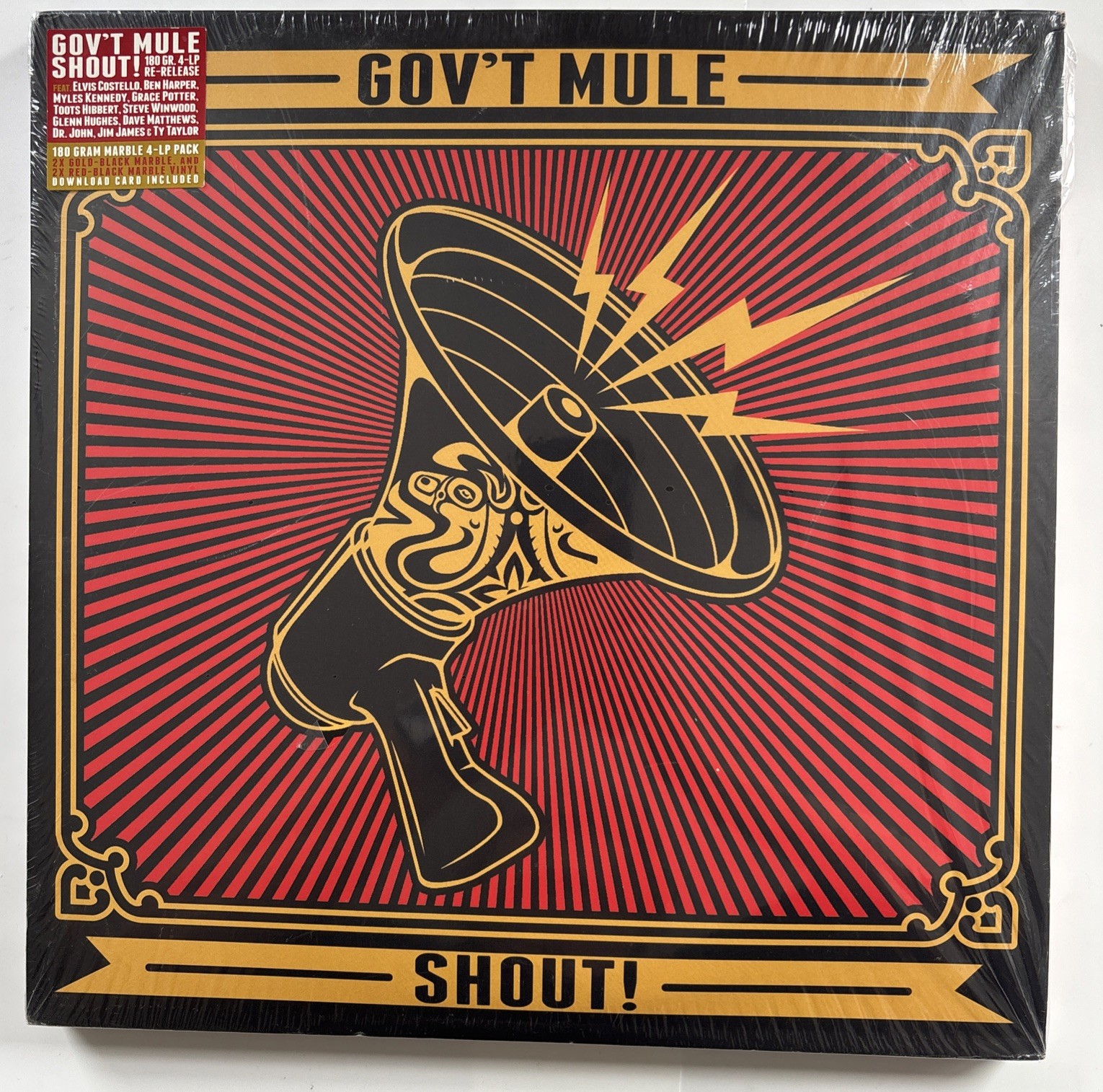Gov't Mule Shout! NEW Sealed OVP Provogue Vinyl LP-Box LP 33 RPM