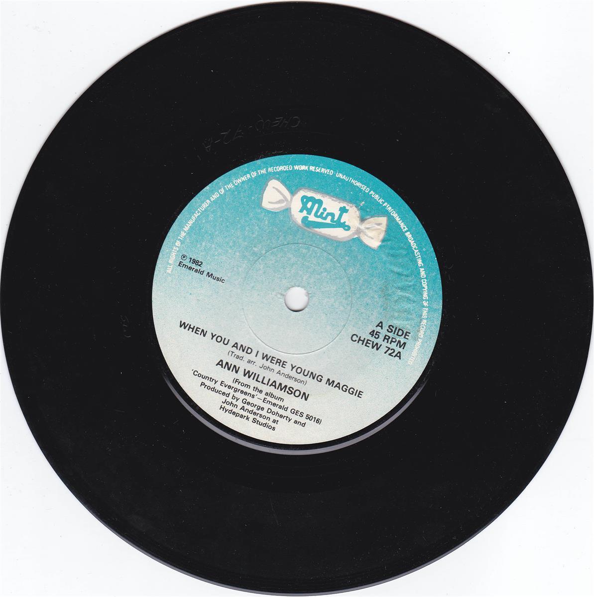 Ann Williamson - When You And I Were Young Maggie (UK) ++ used ++