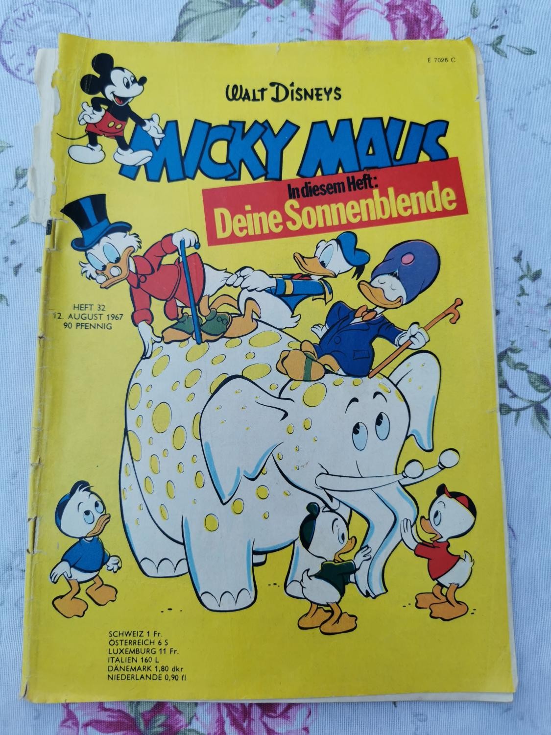 Libretto Topolino 32 del 12.08.1967 Walt Disney Bor. Dortmund Eintracht Braunschw