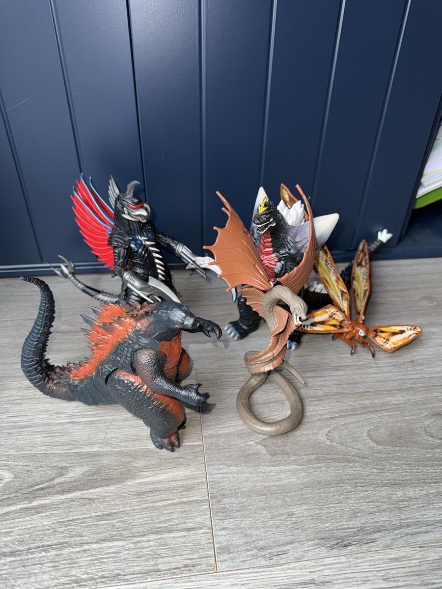 Pacchetto action figure Godzilla scala 6" Playmates Mothra TOHO X 5