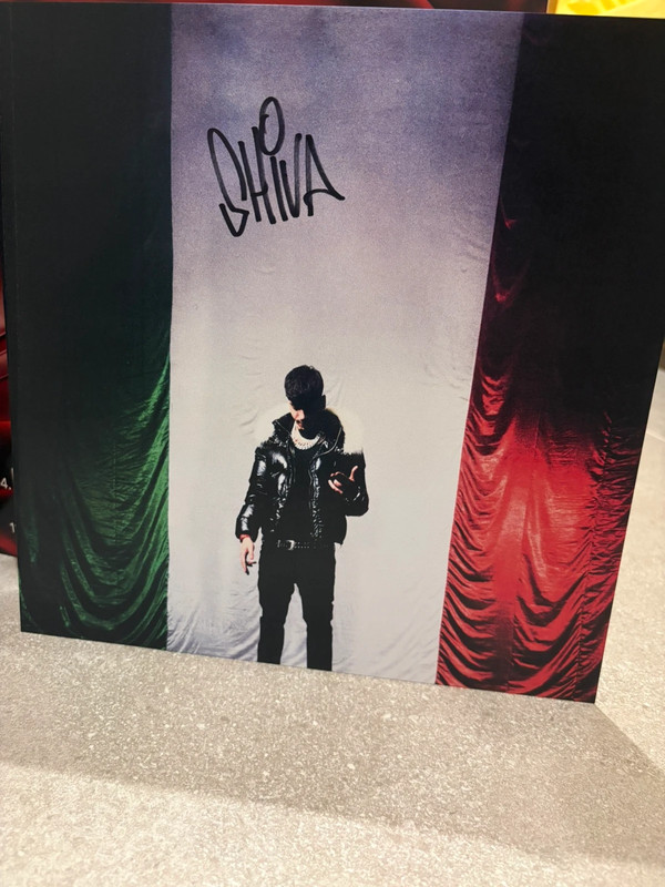 SHIVA + Sfera Ebbasta Santana Money Gang vinile rosso autografato numerato 5742/11000