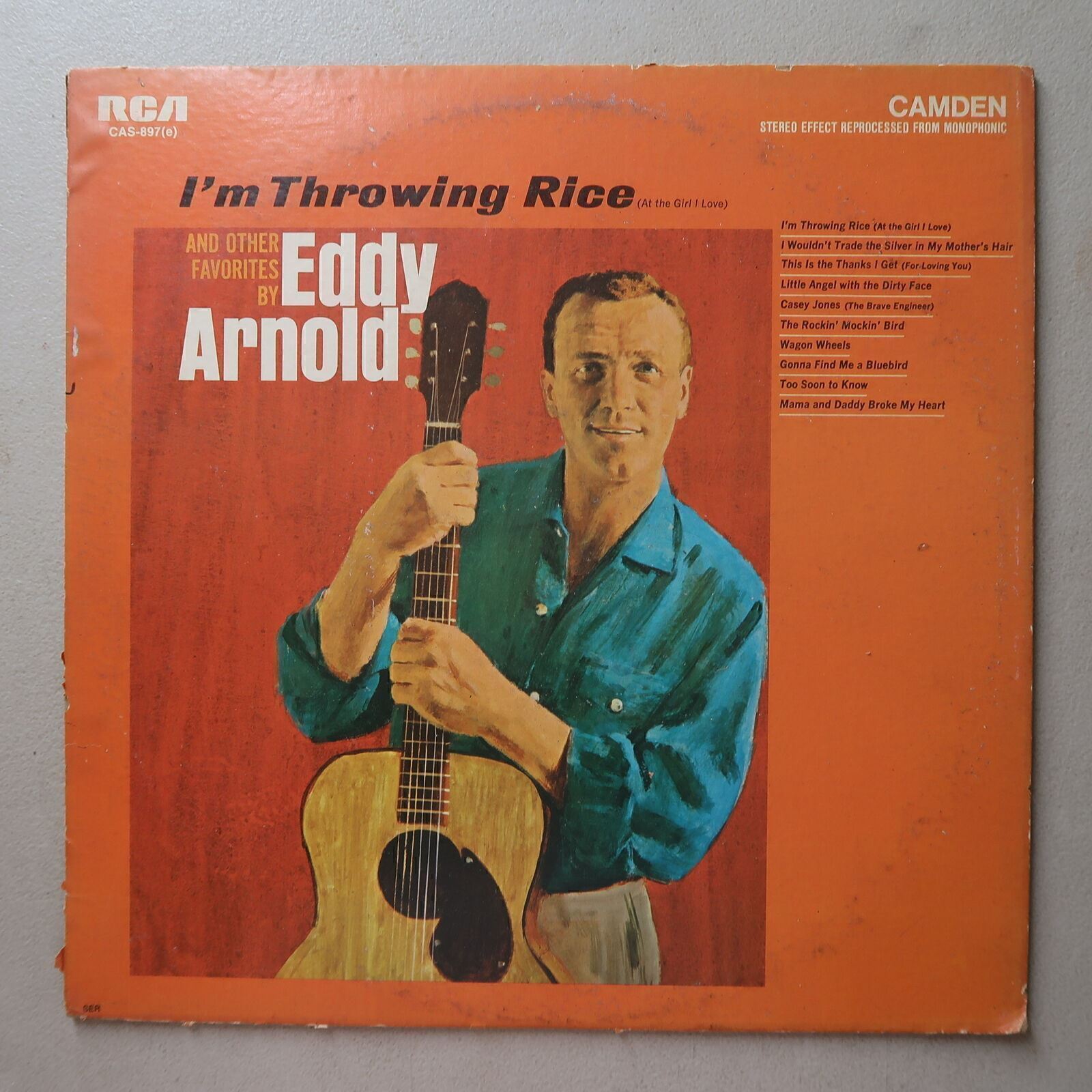 EDDY ARNOLD I'M THROWING RICE VINYL LP RCA VG 74