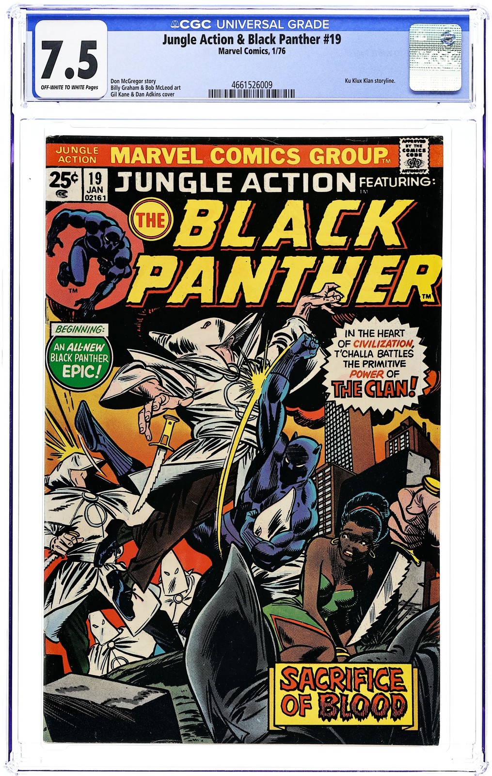 Jungle Action #19 CGC 7.5 1976 4661526009