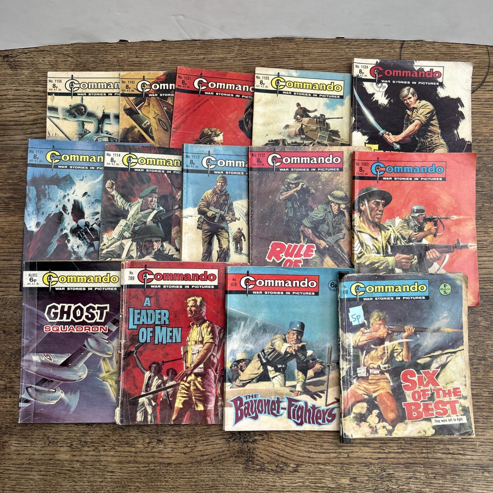 Job Lot Old Commando Comics Rare 1960s & 1970s Job Lot Collection Bundle