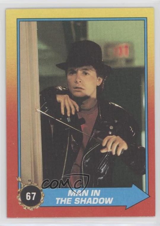 1989 Topps Back to the Future Part II Man in the Shadow #67 00ah