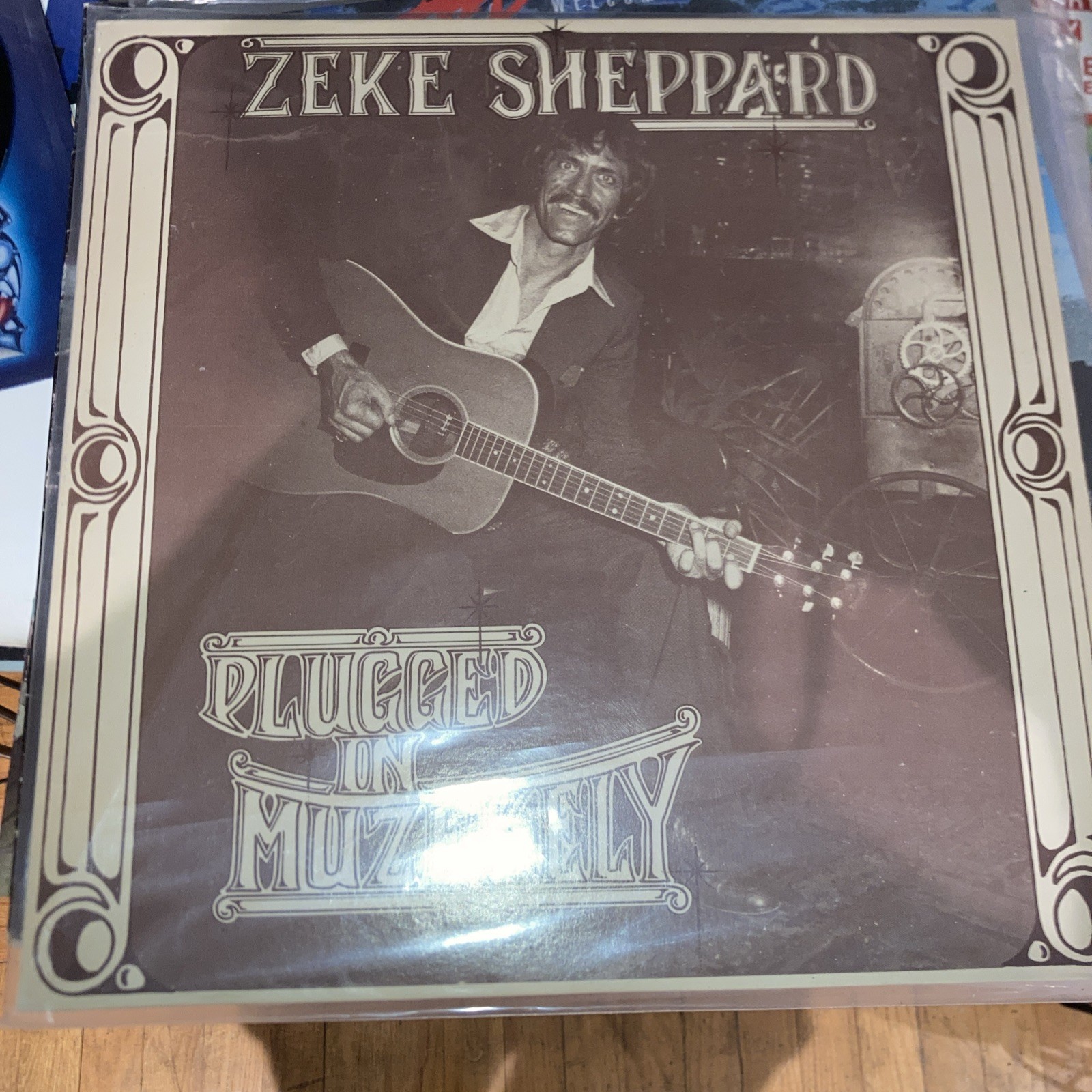 ZEKE SHEPPARD - Plugged in Muzekely - LP Vinyl Private Press - 1980 Country Rock