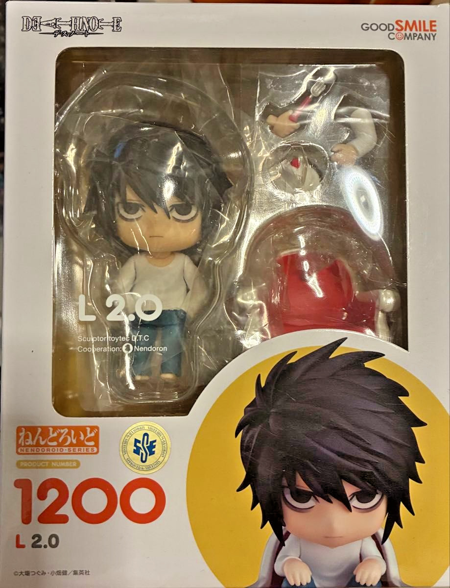 Figurina Nendoroid 1200 L Lawliet 2.0 Death Note Good Smile Company Japan usata