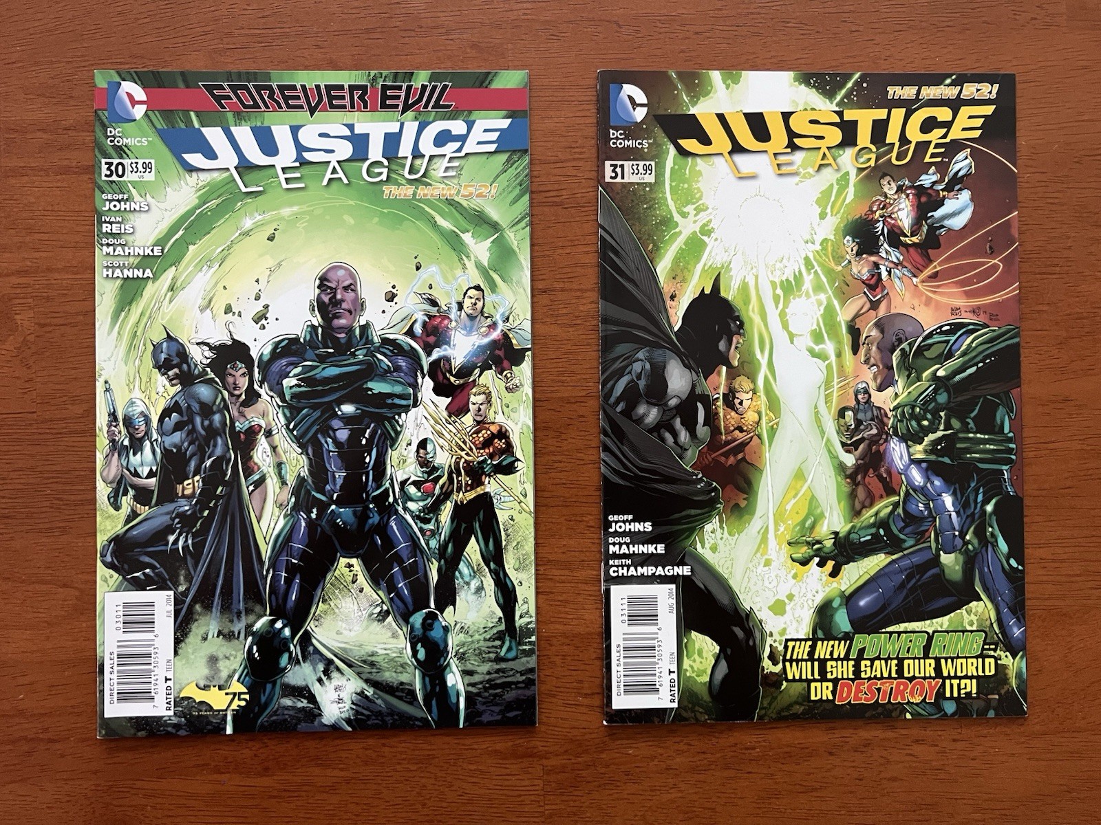 JUSTICE LEAGUE #30 & #31 1°a apparizione Jessica Cruz lanterne verdi nuove 52 quasi nuove!