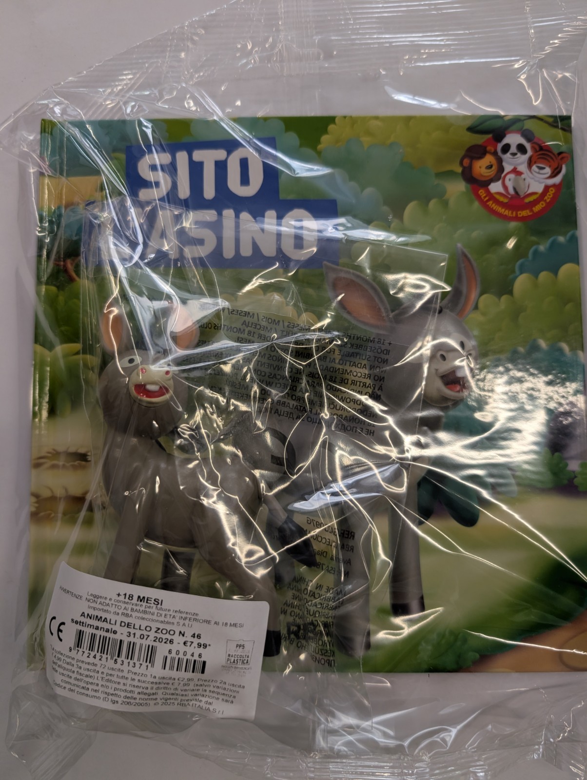 GLI ANIMALI DELLO ZOO N. 46 SITO L'ASINO NUOVO EDICOLA LUGLIO 2026 RBA