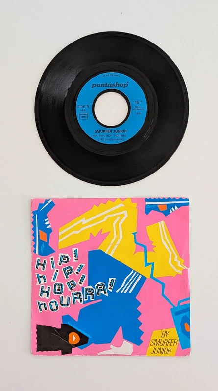 Smurfer Junior - Hip! Hip! Hop! Hourra! - Disque vinyle 45 tours