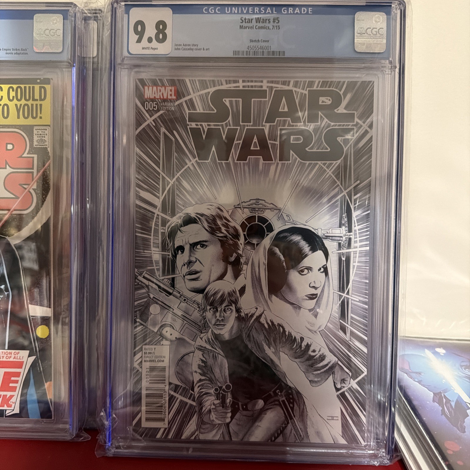Star Wars #5B Cassaday 1:100 variante CGC 9.8 2015