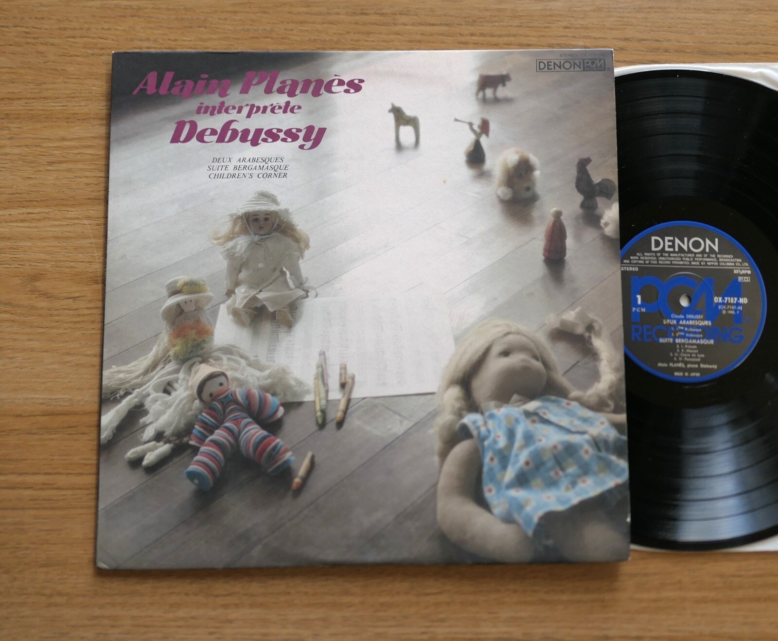 Alain Planes Interprete Debussy Deux Arabesques etc NM Denon OX-7187-ND Japan