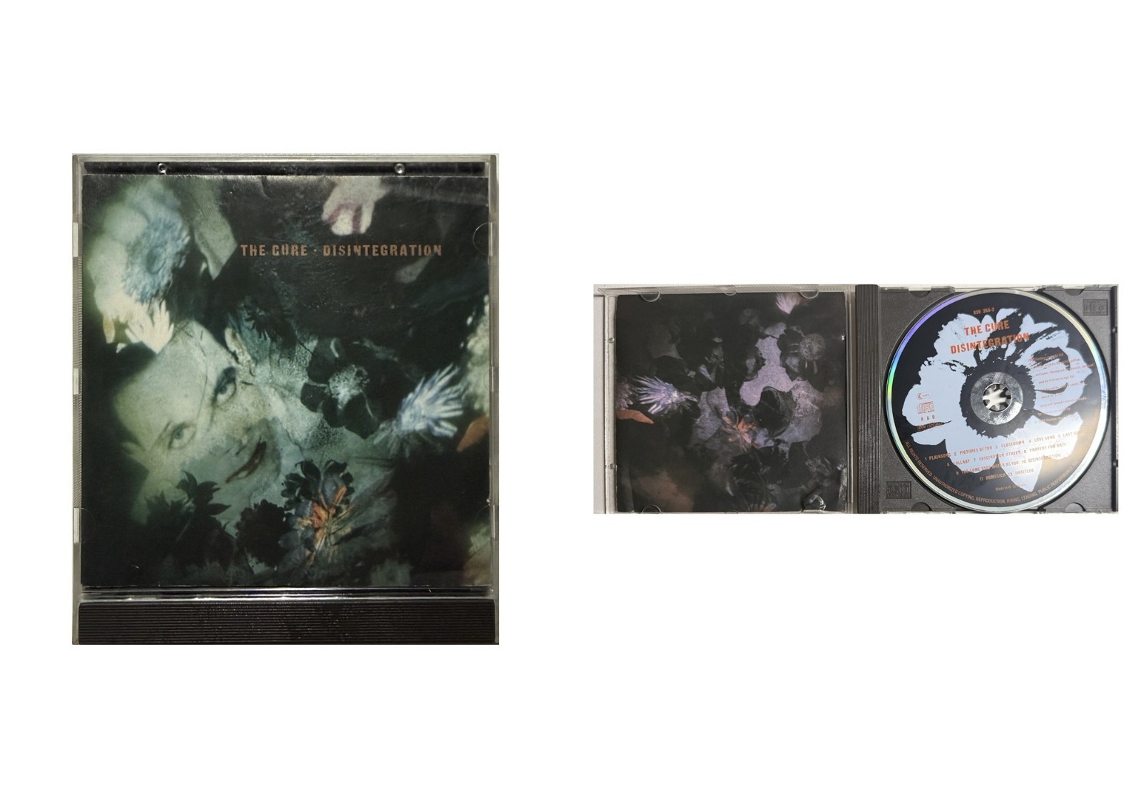 💿 The Cure Disintegration CD 1989 Fiction 12 Tracks Pictures Of You