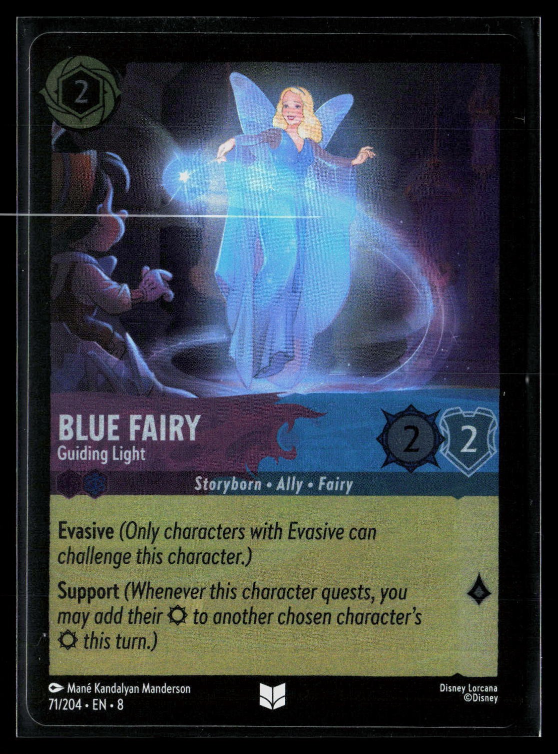 Blue Fairy - Guiding Light 71/204 Uncommon Foil Reign of Jafar Lorcana NM