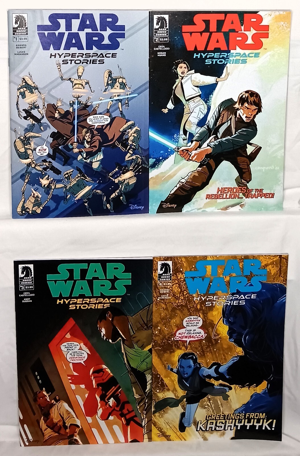 STAR WARS Hyperspace Stories #1 - 4 | Variante Copertina B Set | Dark Horse Comics