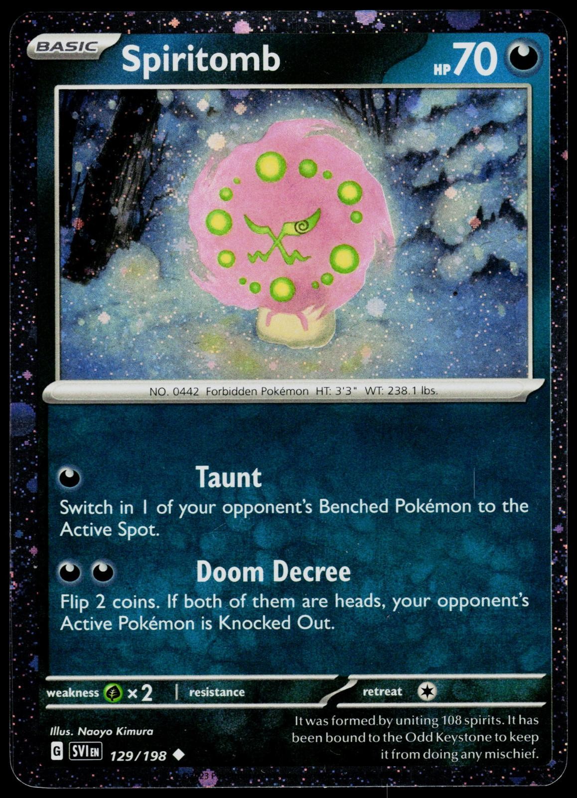 Spiritomb (Cosmos Holo) 129/198 Carte e prodotti vari - Pokemon NM/M
