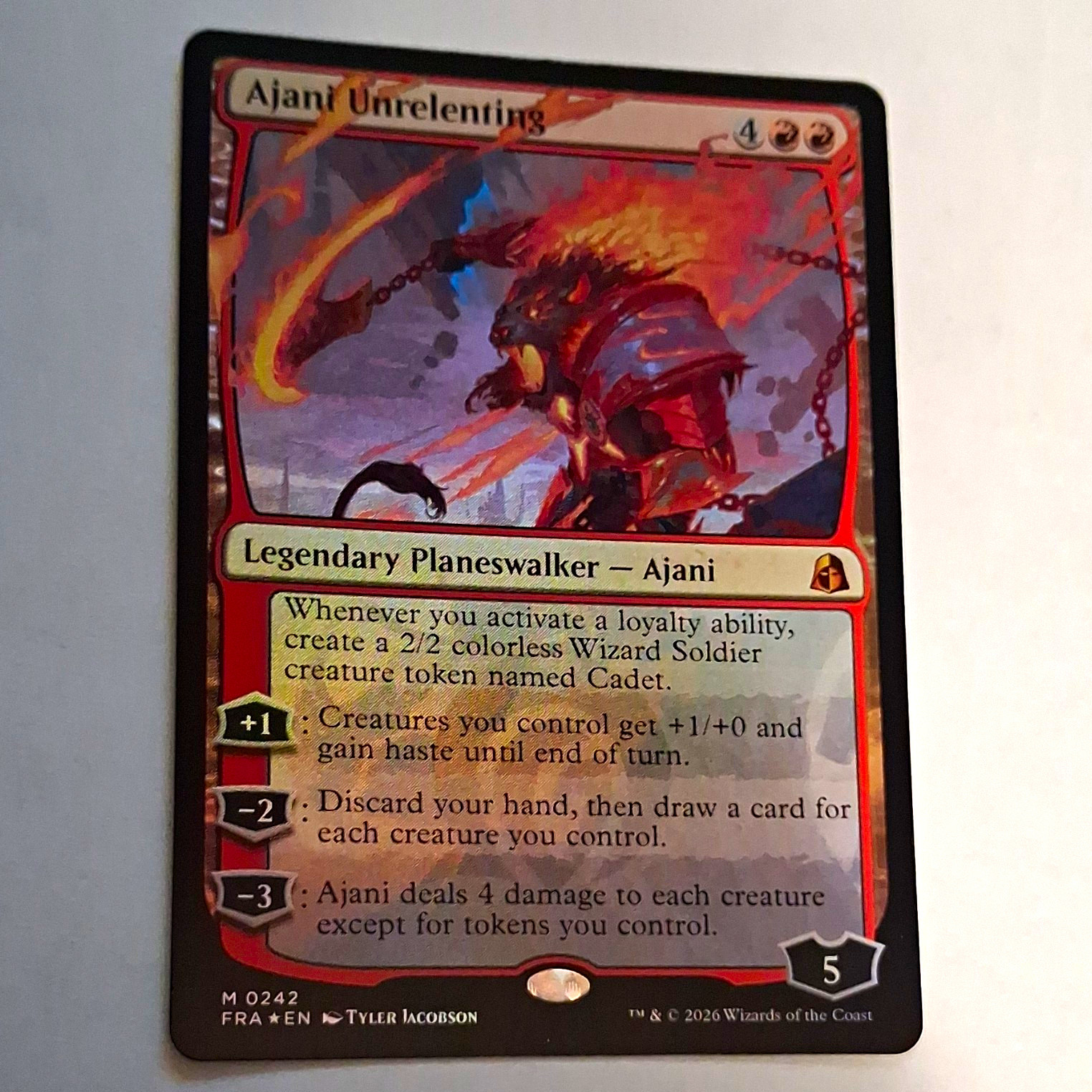 Wizards of the Coast MTG Ajani Unrelenting Deckmaster Red/White EN 0242