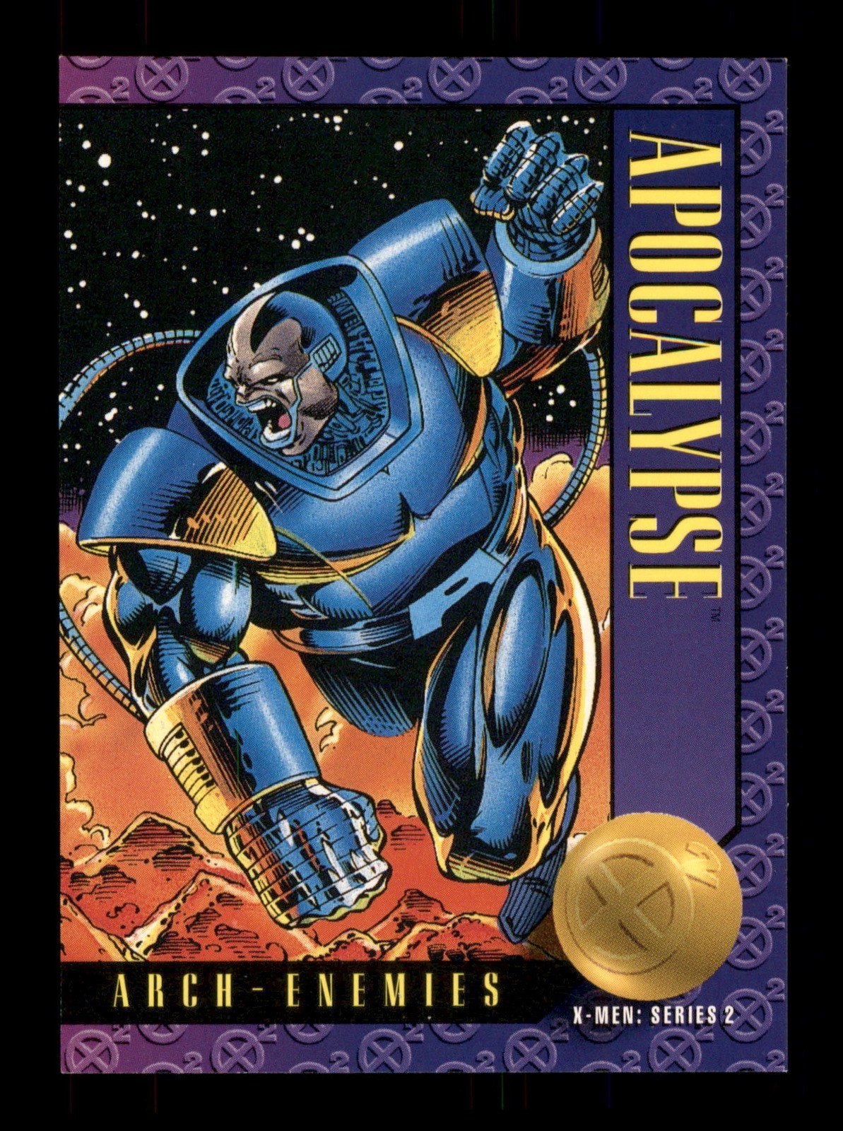 Arch-Enemies 38 Apocalypse X-Men Series 2 1993 SkyBox Trading Card TCG CCG