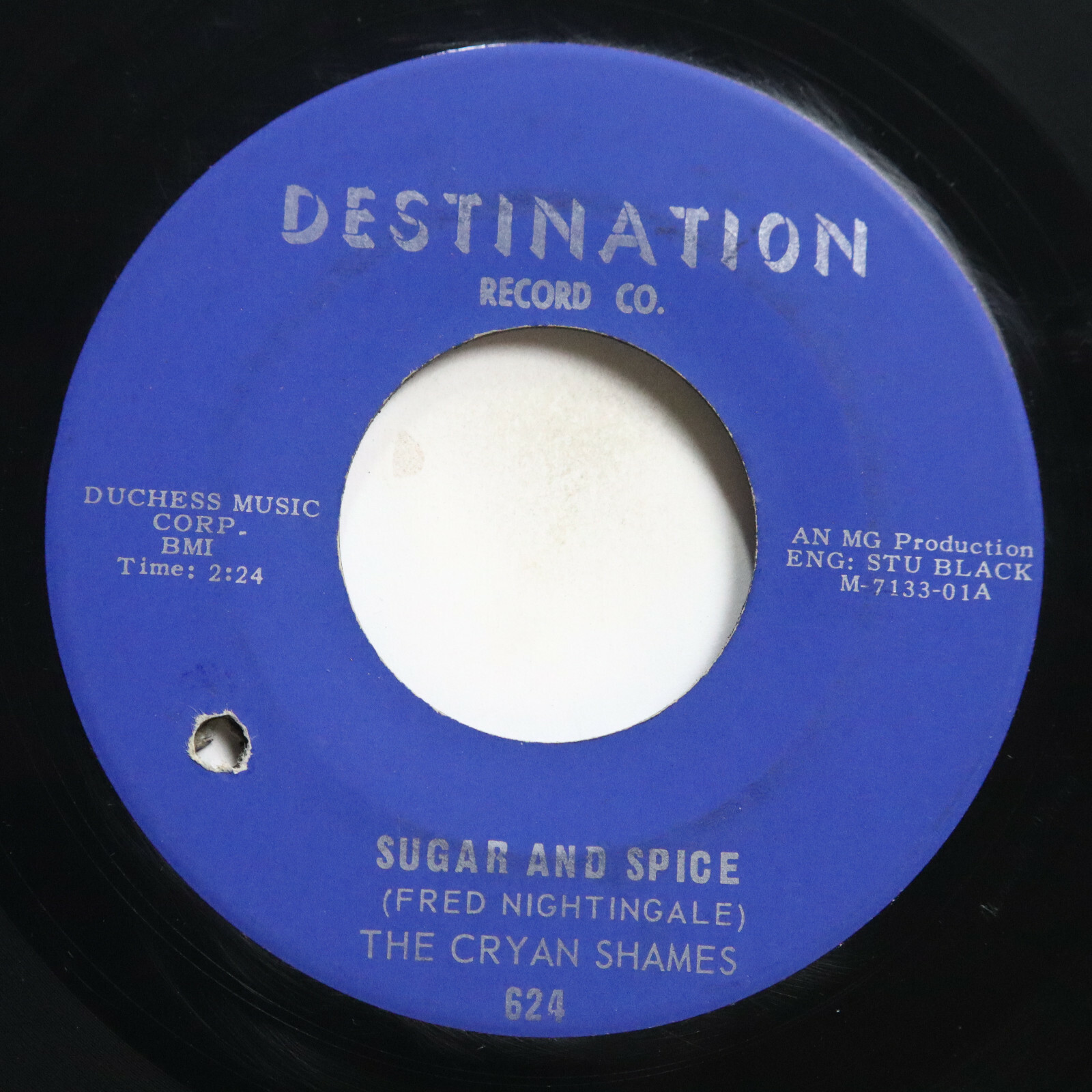 CRYAN SHAMES - SUGAR AND SPICE / BEN FRANKLIN'S ALMANAC - ROCK 45