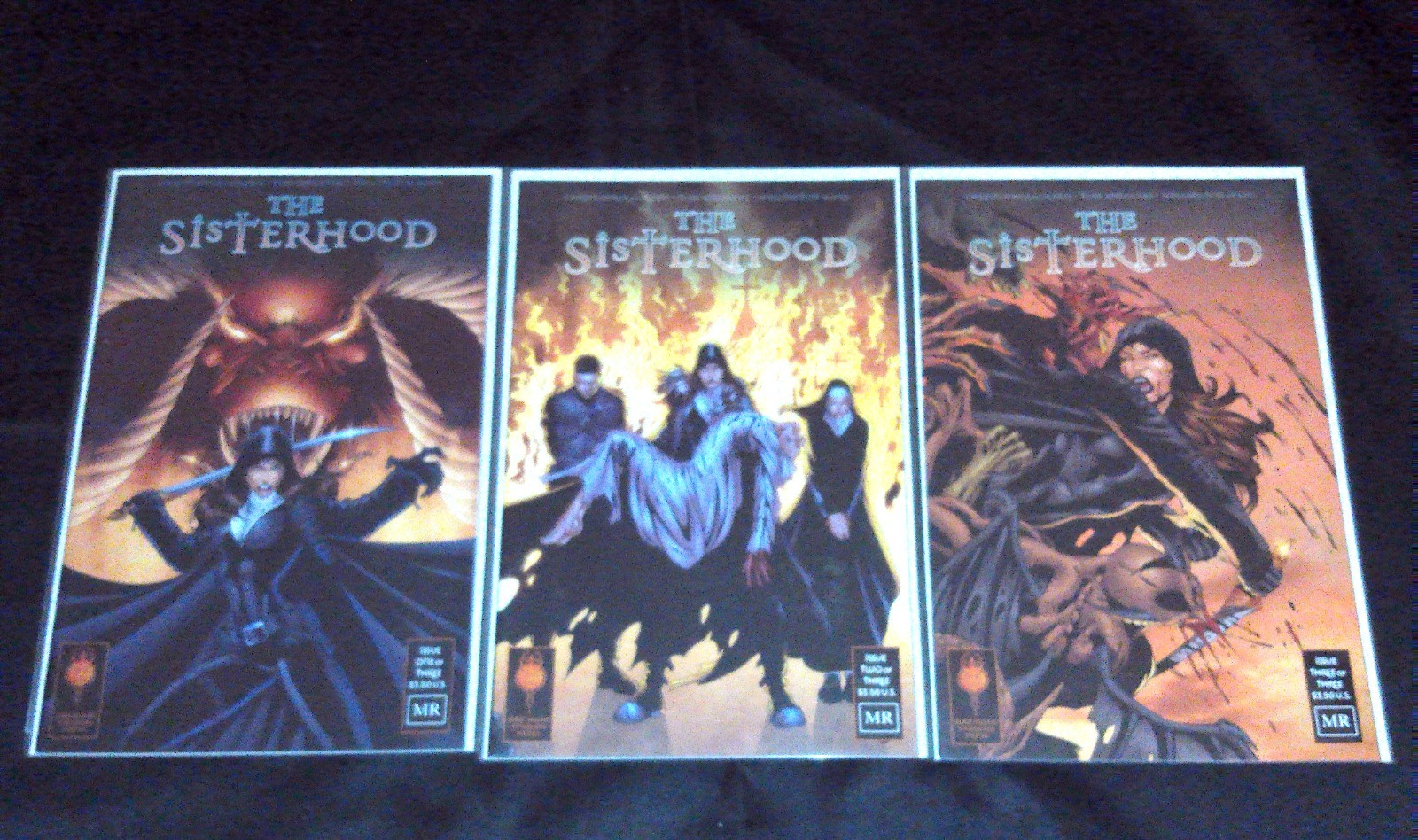 LOTTO 3 SISTERHOOD 1 2 3 - BAD GIRL - ARCHAIA 2008 - NEAR MINT