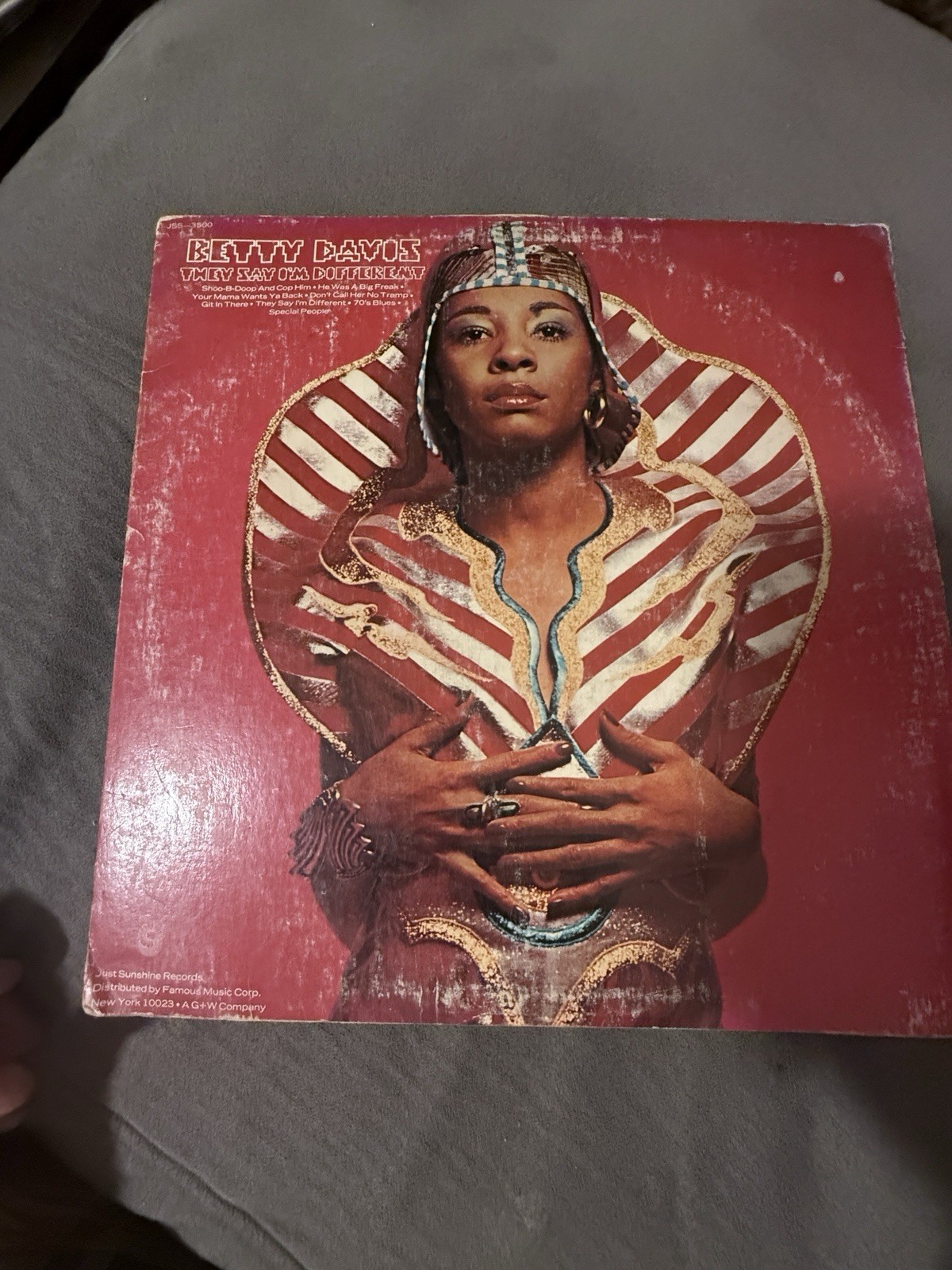 Betty Davis They Say I’m Different LP 1974 Just Sunshine JSS-3500 Original Funk