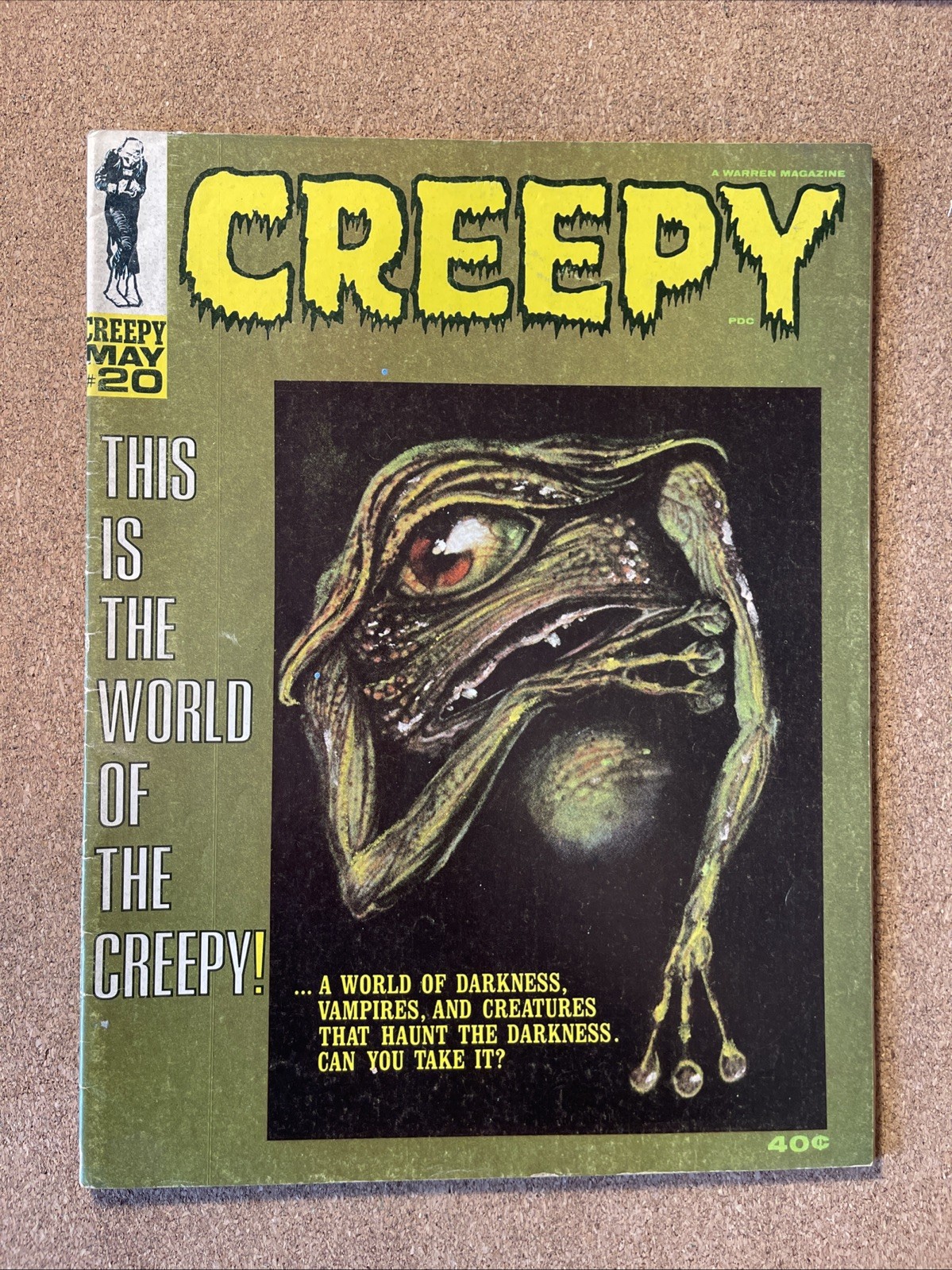 Creepy #20 FN+ 1968 Al Williamson, Gray Morrow, Reed Crandall, Warren 60s Horror