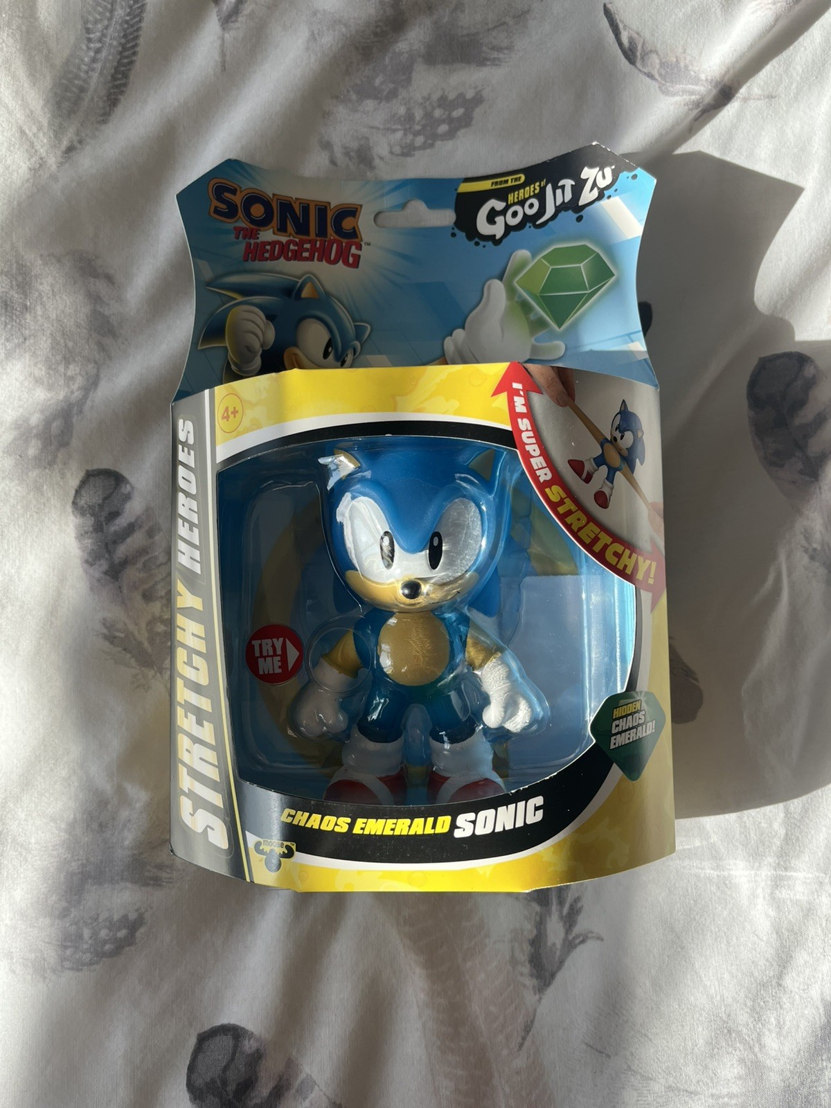 HEROES OF GOO JIT ZU SONIC THE HEDGEHOG CHAOS SMERALDO SUPER ELASTICO PERSONAGGIO GIOCATTOLO