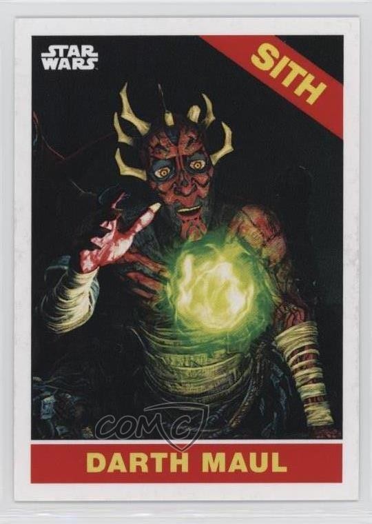 2023 Throwback Thursday Topps Online Exclusive Photo Variation Darth Maul 0r3
