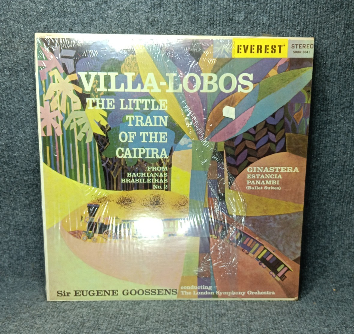Villa-Lobos Ginastera Little Train Caipira Estancia LP Everest SDBR 3041 Stereo