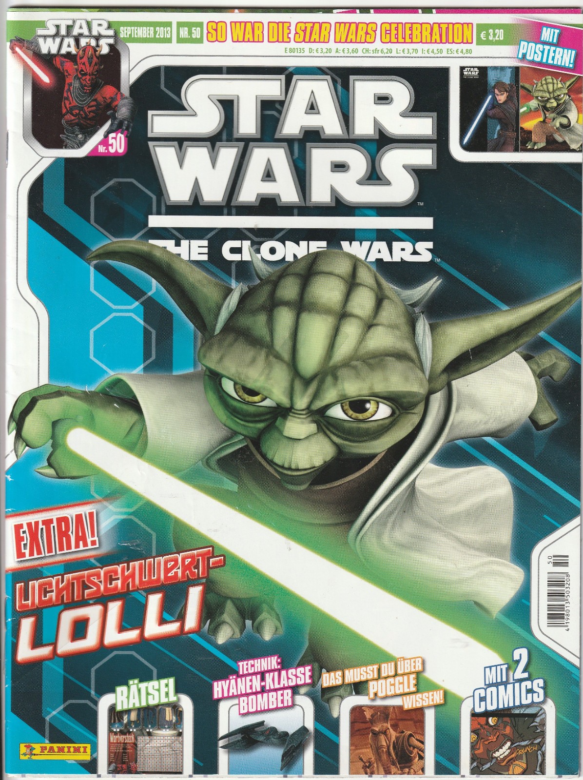 ✪ STAR WARS: THE CLONE WARS #50 + Poster/senza supplemento, Panini COMICHEFT TOP Z1